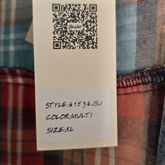 Plaid Patchwork Women Top - Picture 3 of 3